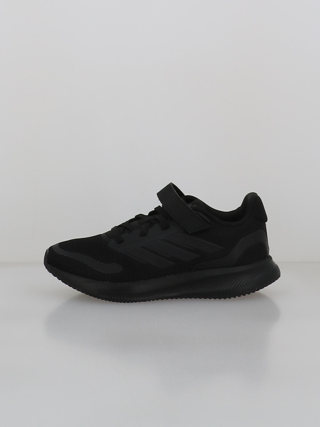 Baskets à scratch runfalcon 5 el c noir enfant - Adidas
