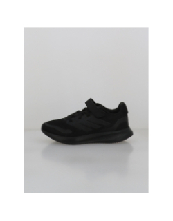 Baskets à scratch runfalcon 5 el c noir enfant - Adidas