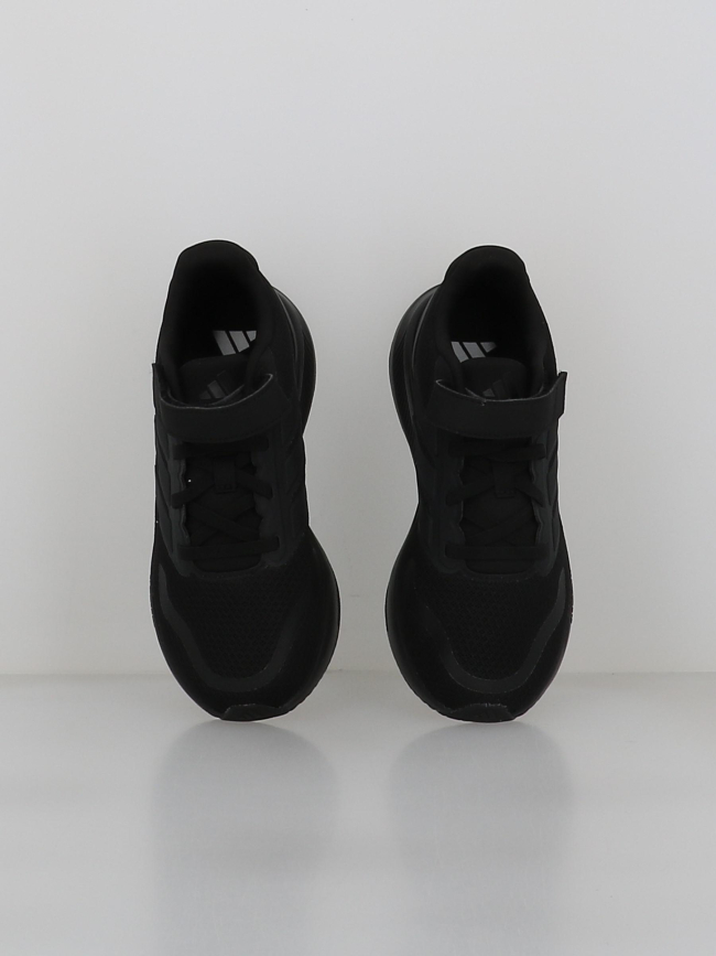 Baskets à scratch runfalcon 5 el c noir enfant - Adidas