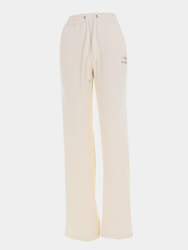 Pantalon jogging logo polaris brodé beige femme - Project X Paris