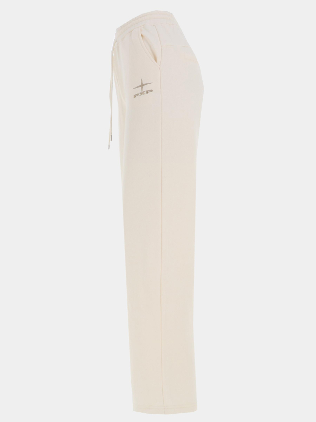Pantalon jogging logo polaris brodé beige femme - Project X Paris