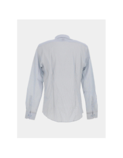 Chemise signature rayé à manches longues laly blanc homme - Benson & Cherry