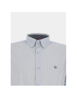 Chemise signature rayé à manches longues laly blanc homme - Benson & Cherry