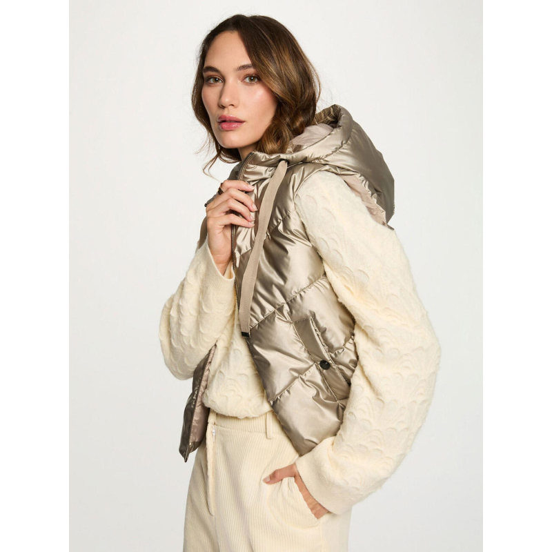 Doudoune sans manche gsoliam doré femme - Morgan