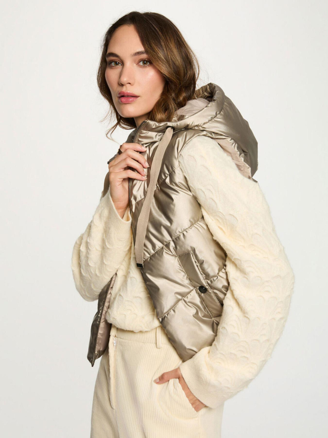 Doudoune sans manche gsoliam doré femme - Morgan
