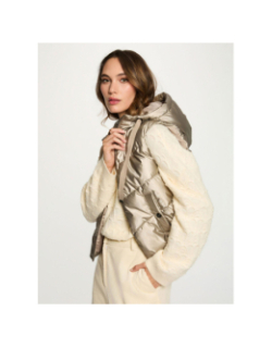 Doudoune sans manche gsoliam doré femme - Morgan