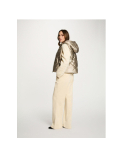 Doudoune sans manche gsoliam doré femme - Morgan