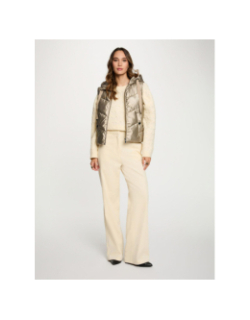 Doudoune sans manche gsoliam doré femme - Morgan