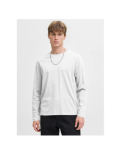 T-shirt à manches longues jjeorganic blanc homme - Jack & Jones