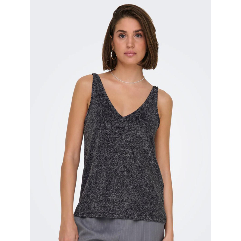 Débardeur brillant onlqueen argenté femme - Only
