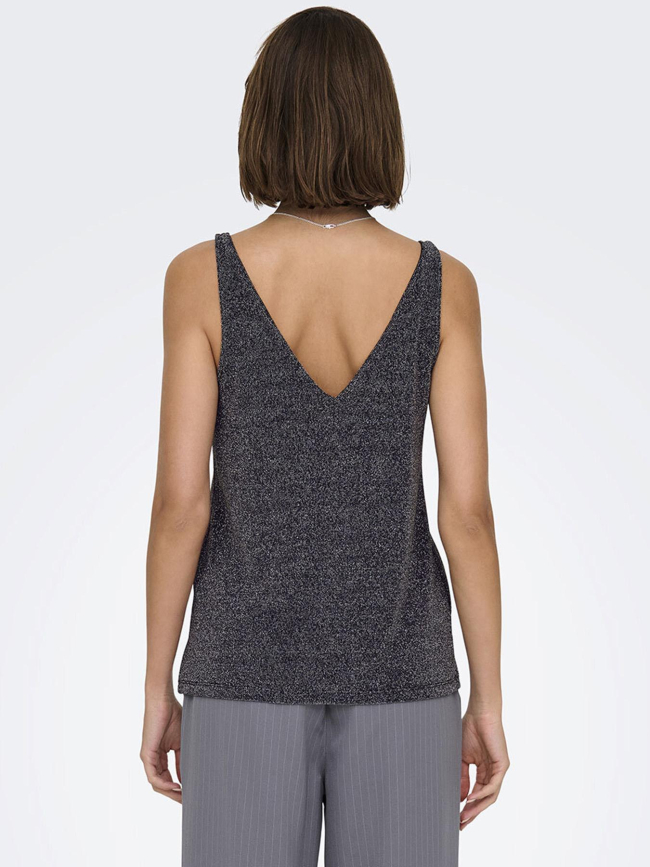 Débardeur brillant onlqueen argenté femme - Only