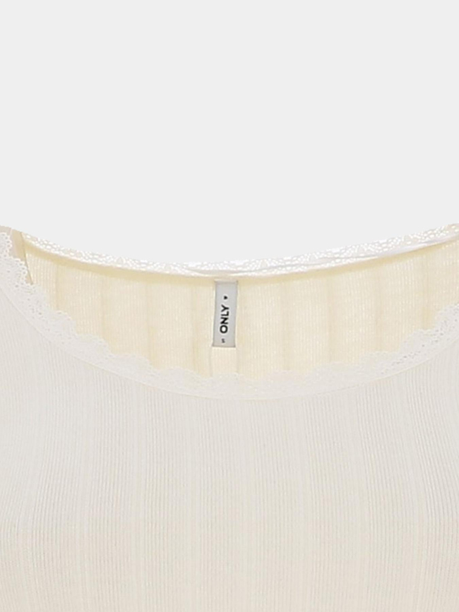 Top manches longues liara écru femme - Only