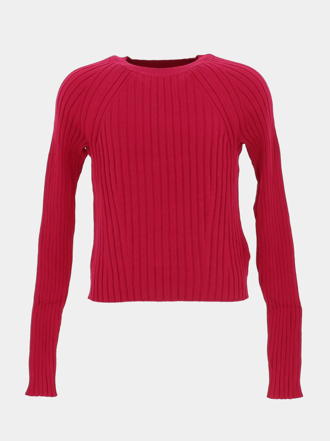 Top à manches longues côtelé kogmeddi rose fille - Only