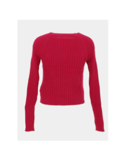 Top à manches longues côtelé kogmeddi rose fille - Only