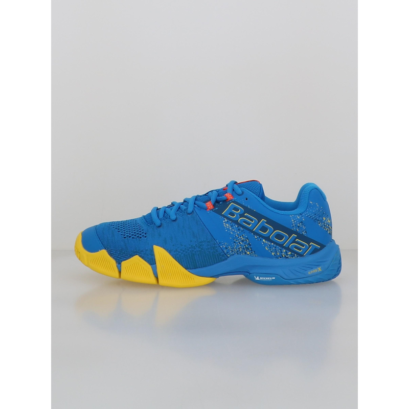 Chaussures de padel movea bleu jaune homme - Babolat