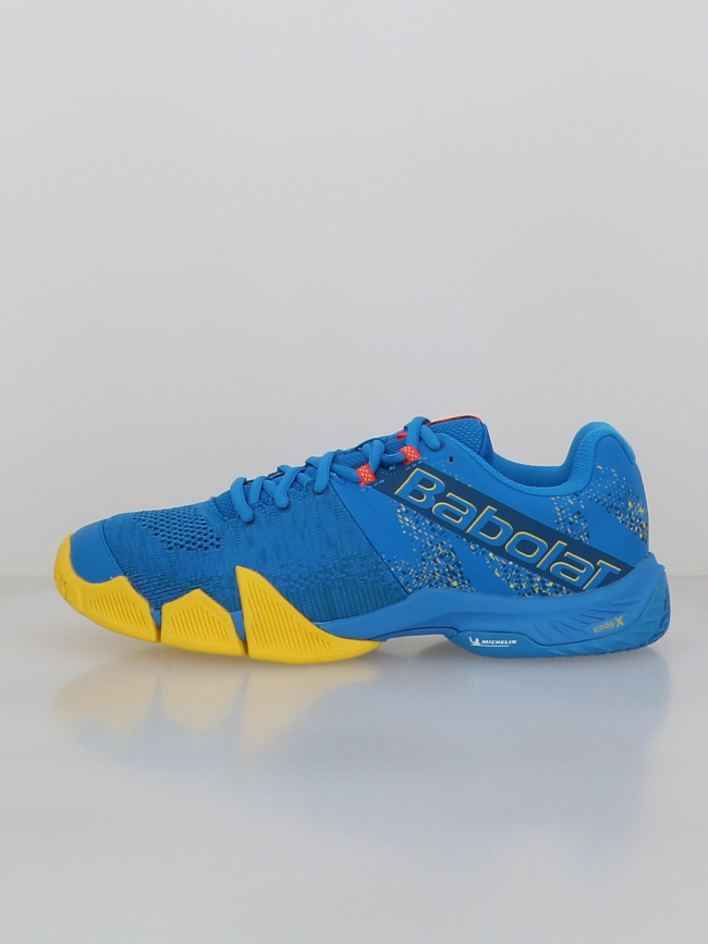 Chaussures de padel movea bleu jaune homme - Babolat