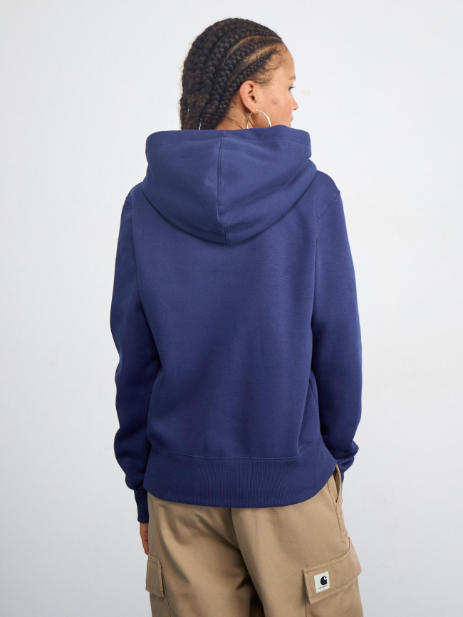 Sweat à capuche zippé phoenix fleece bleu marine femme - Nike