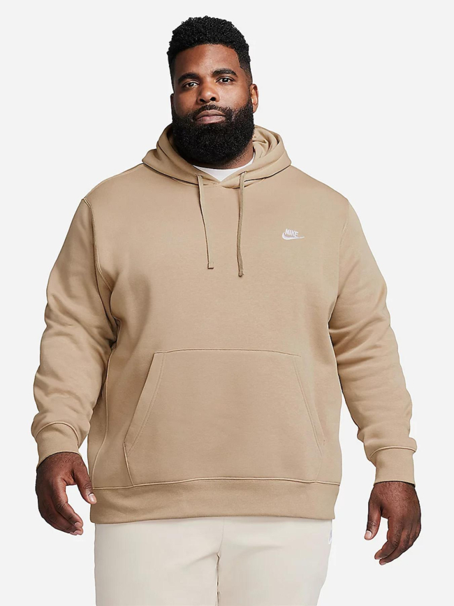 Sweat à capuche nsw club beige homme - Nike