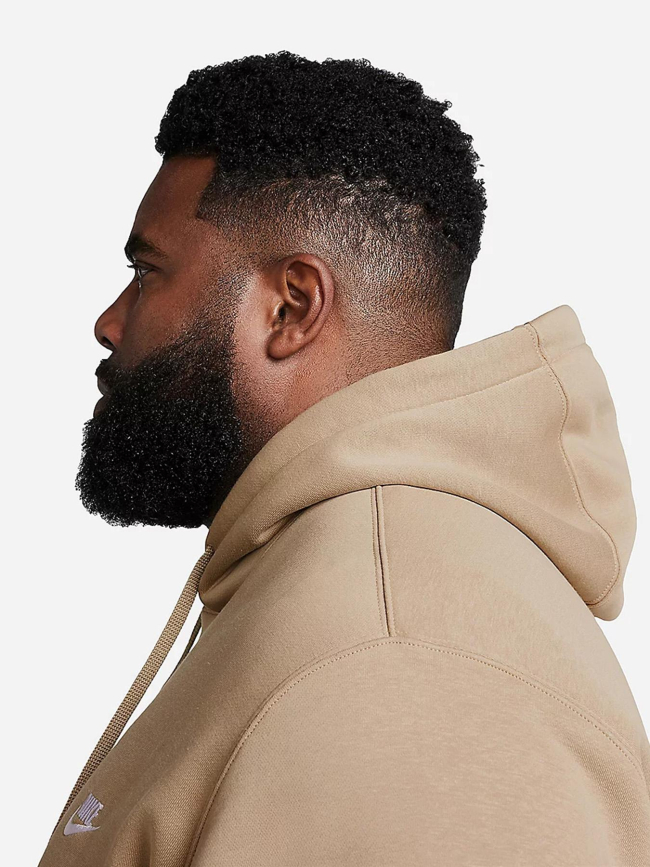 Sweat à capuche nsw club beige homme - Nike