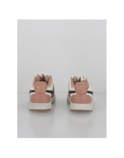 Baskets court vision lo rose et beige femme - Nike