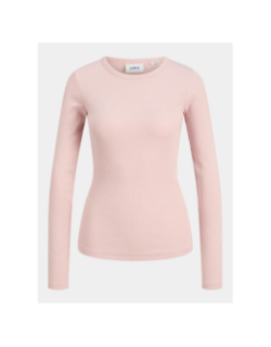 Top manches longues côtelé freya rose femme - Jjxx
