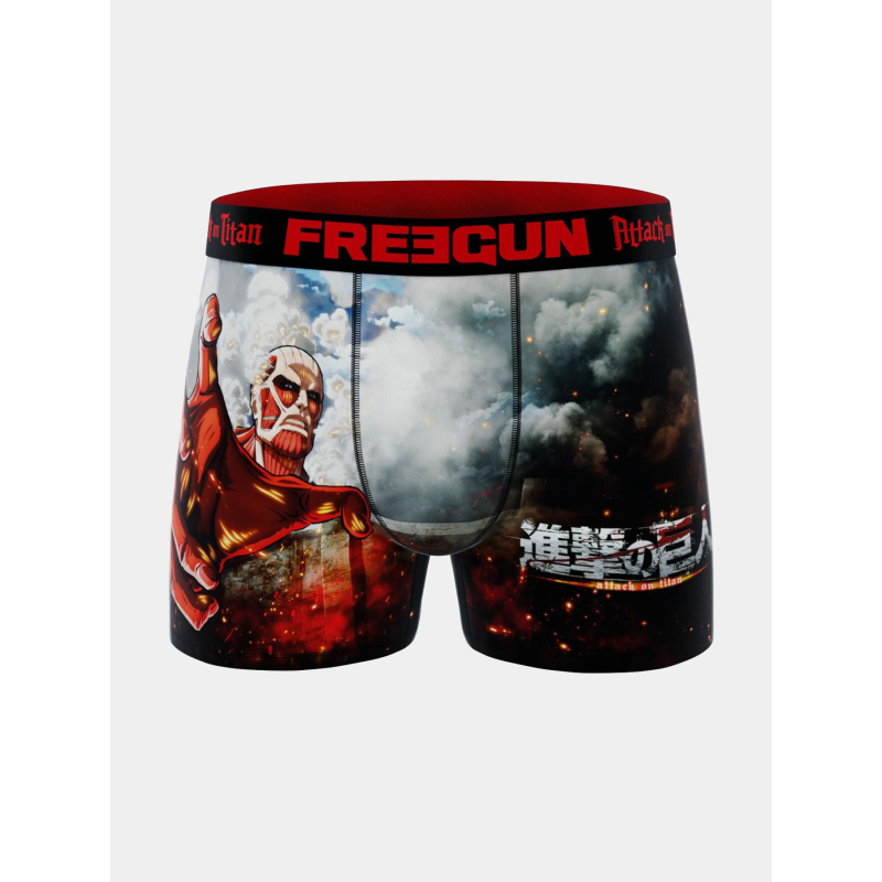 Boxer en microfibre aot titan colossal noir homme - Freegun