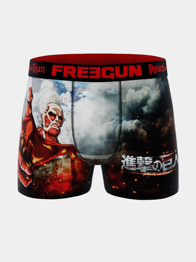 Boxer en microfibre aot titan colossal noir homme - Freegun