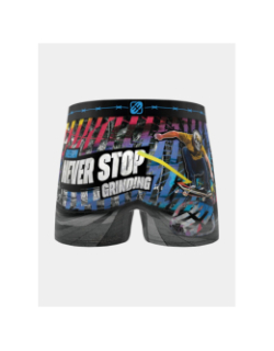Boxer en microfibre skate bleu homme - Freegun