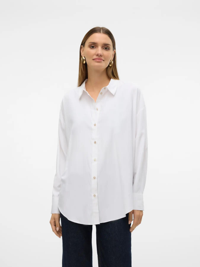 Chemise oversize nora blanc femme - Vero Moda