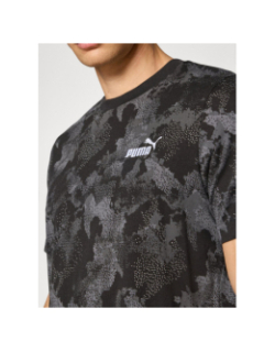 T-shirt essential camo noir gris homme - Puma