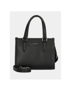 Petit sac à main top handle noir femme - Lacoste