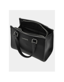 Petit sac à main top handle noir femme - Lacoste