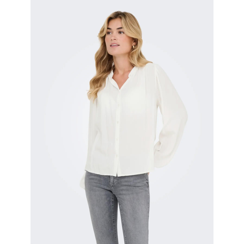 Chemisier rayé argenté lucy blanc femme - Jdy