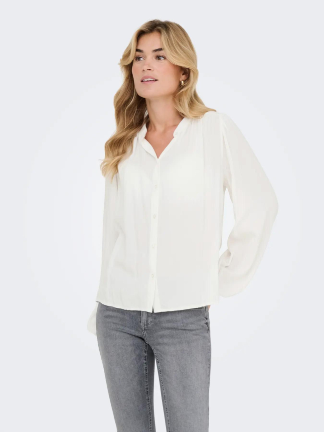 Chemisier rayé argenté lucy blanc femme - Jdy