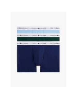 Pack de 3 boxers en coton bleu et vert homme - Tommy Hilfiger