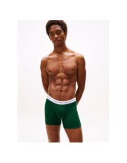 Pack de 3 boxers en coton bleu et vert homme - Tommy Hilfiger