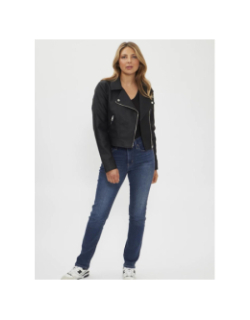 Veste perfecto simili cuir ditte biker noir femme - Only