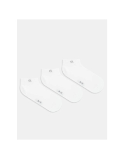 Pack de 3 paire de chaussette basse blanc homme - Calvin Klein