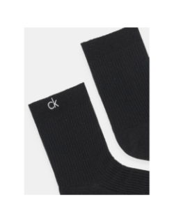 Paire de chaussettes basses brillantes noir femme - Calvin Klein
