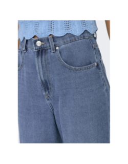 Jean large taille haute hope bleu femme - Only