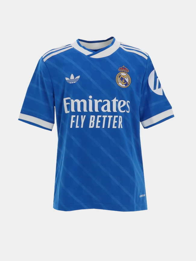 Maillot de football real madrid third 25/26 bleu enfant - Adidas