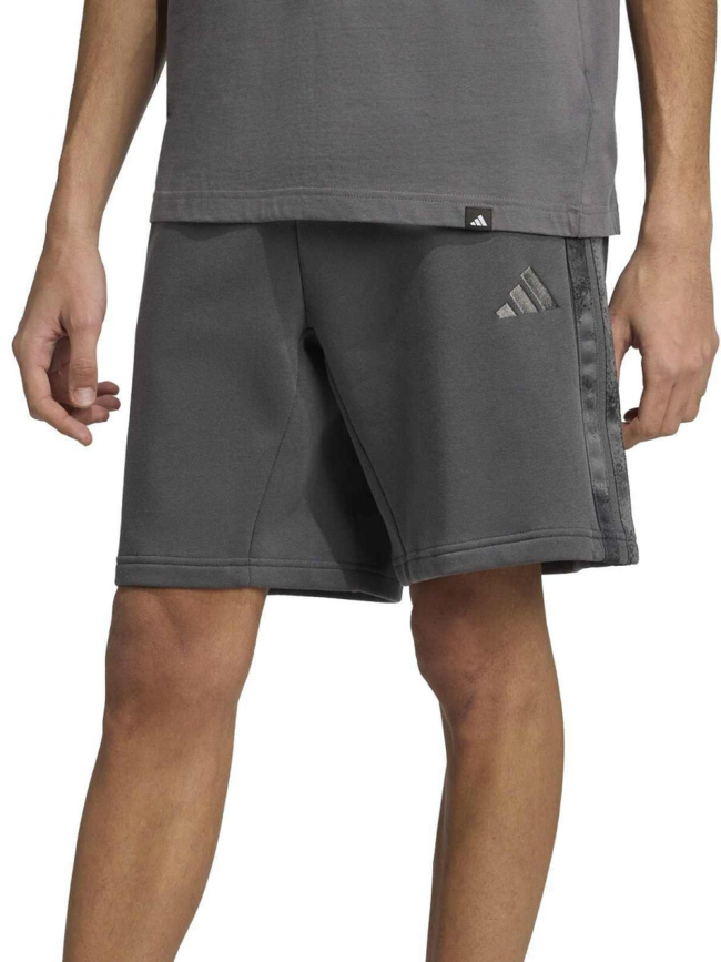 Short de sport molleton sea aop anthracite homme - Adidas
