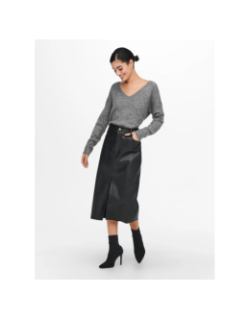 Pull à col v elanora gris femme - JDY