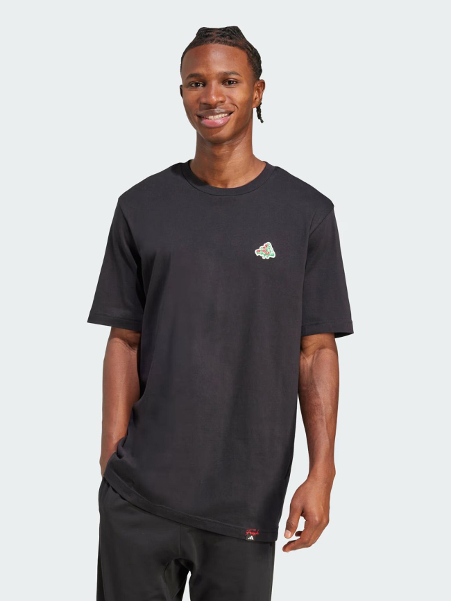 T-shirt à manches courtes pizza trim noir homme - Adidas