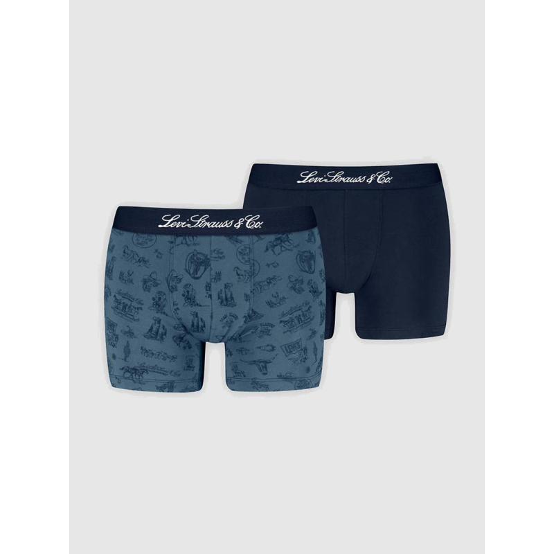 Pack de 2 boxers wstrn icon aop bleu homme - Levi's