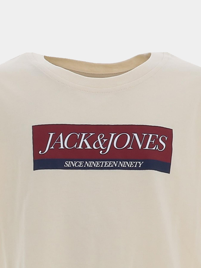 T-shirt à manches courtes jorinwood beige garçon - Jack & Jones