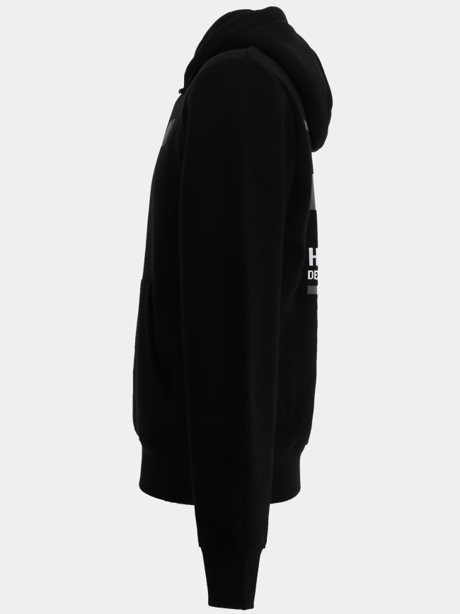 Sweat à capuche parton noir homme - Helvetica