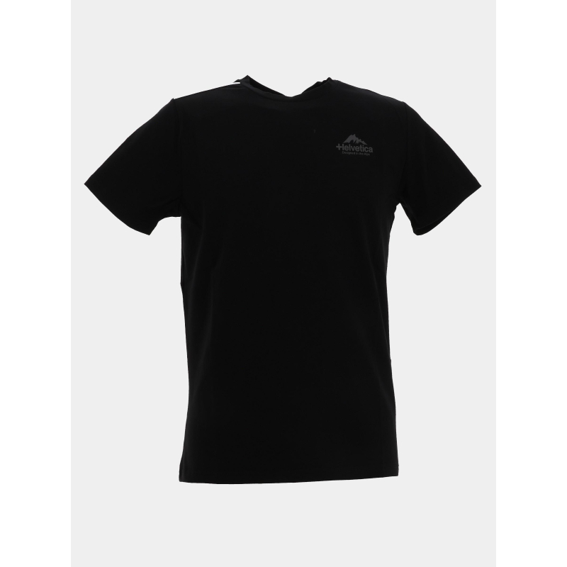 T-shirt à manches courtes wells noir homme - Helvetica