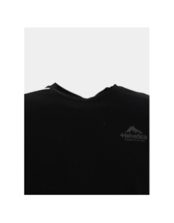 T-shirt à manches courtes wells noir homme - Helvetica