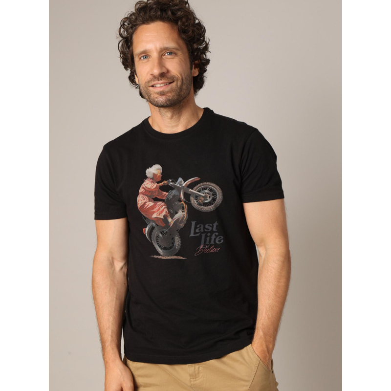 T-shirt à manches courtes badass noir homme - Deeluxe